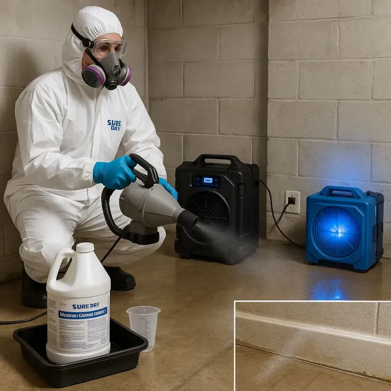 Sanitization and Odor Removal process in Brandermill, VA